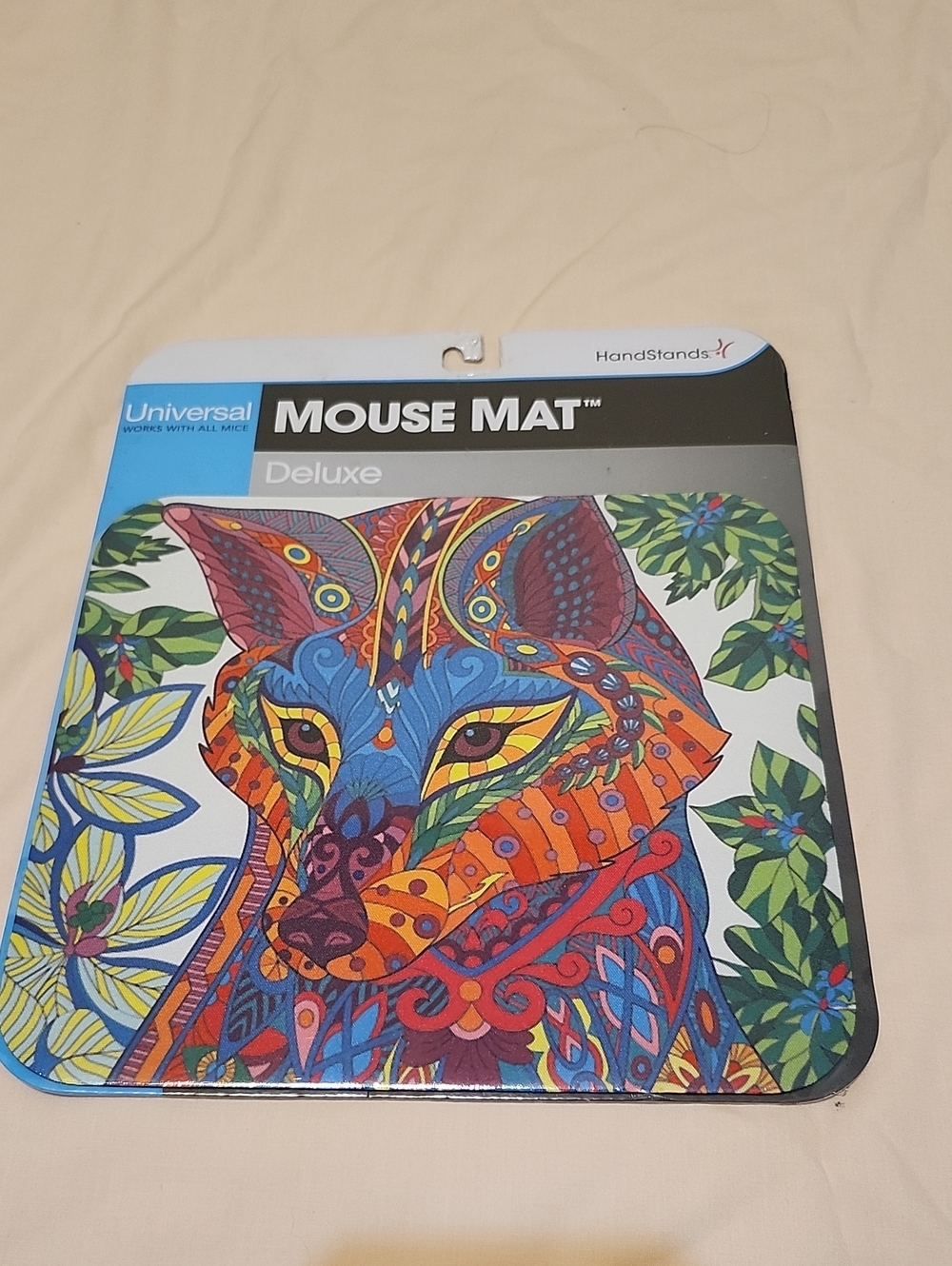 HandStands Colorful Fox Mouse Mat - Multicolor